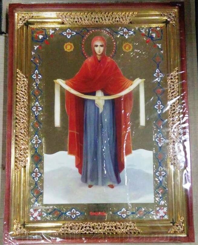 Ікона храмова "Покров", 68х82 від компанії ІНТЕРНЕТ МАГАЗИН "ХРИСТИЯНИН" церковне начиння - фото 1