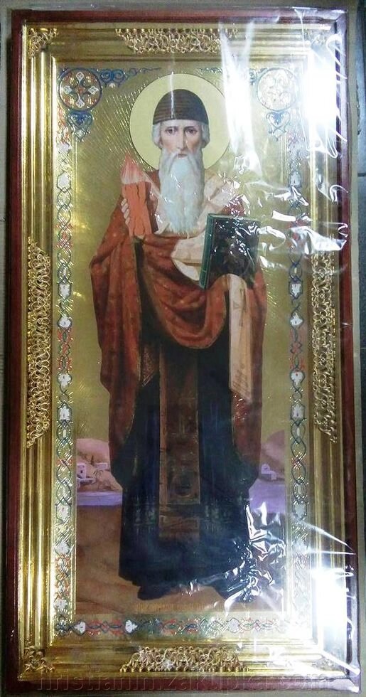 Ікона Храмова "Святий Спиридон", 56х114 від компанії ІНТЕРНЕТ МАГАЗИН "ХРИСТИЯНИН" церковне начиння - фото 1