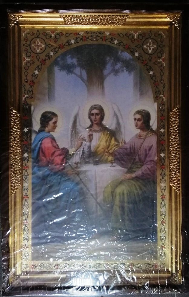 Ікона храмова "Трійця Старозавітна", 73х114 від компанії ІНТЕРНЕТ МАГАЗИН "ХРИСТИЯНИН" церковне начиння - фото 1