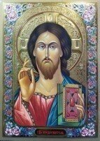 Ікона конгрев 17х24, "Спаситель" Візантія емаль від компанії ІНТЕРНЕТ МАГАЗИН "ХРИСТИЯНИН" церковне начиння - фото 1