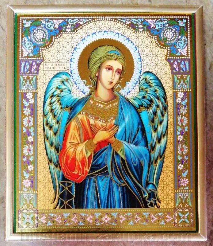 Ікона на ДСП 15х18, "Ангел Хранитель" від компанії ІНТЕРНЕТ МАГАЗИН "ХРИСТИЯНИН" церковне начиння - фото 1