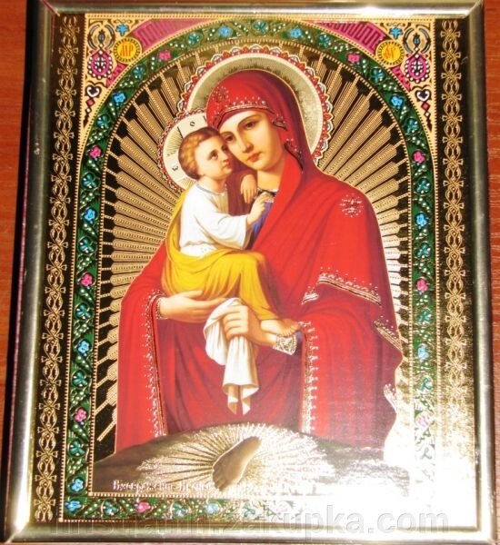 Ікона на ДСП 15х18, "Почаївська" від компанії ІНТЕРНЕТ МАГАЗИН "ХРИСТИЯНИН" церковне начиння - фото 1