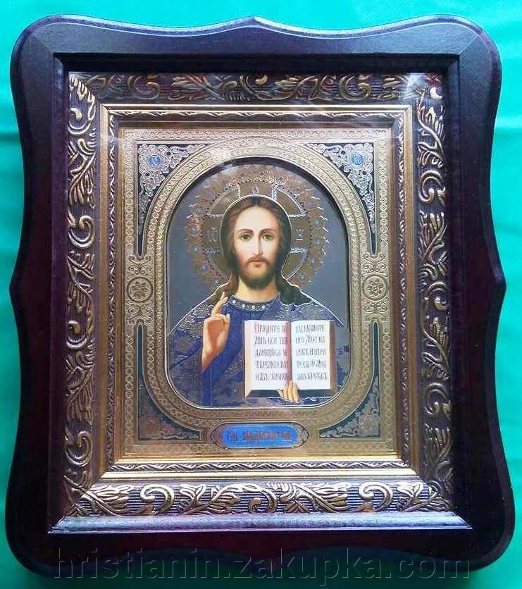 Ікона "Спаситель", 3DФТ, фігурній дерев'яний кіот від компанії ІНТЕРНЕТ МАГАЗИН "ХРИСТИЯНИН" церковне начиння - фото 1