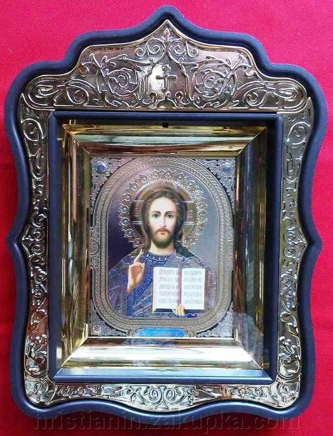 Ікона "Спаситель", в пластиковому фігурному кіоті від компанії ІНТЕРНЕТ МАГАЗИН "ХРИСТИЯНИН" церковне начиння - фото 1