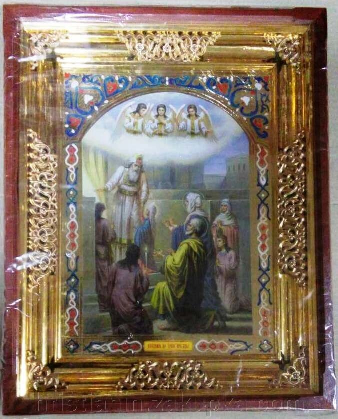 Икона в деревянном киоте, "Введение во храм" від компанії ІНТЕРНЕТ МАГАЗИН "ХРИСТИЯНИН" церковне начиння - фото 1