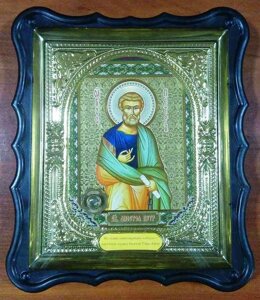 Ікона в пластиковому фігурному кіоті з ладаном, "Петро апостол"