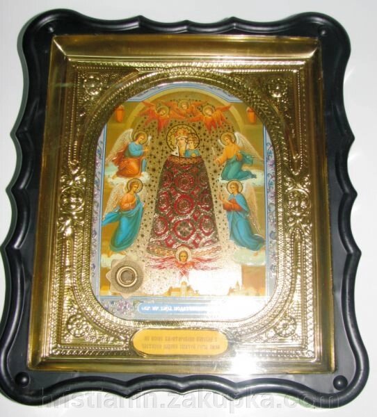 Ікона в пластиковому фігурному кіоті з ладаном, "додатком Ума" від компанії ІНТЕРНЕТ МАГАЗИН "ХРИСТИЯНИН" церковне начиння - фото 1
