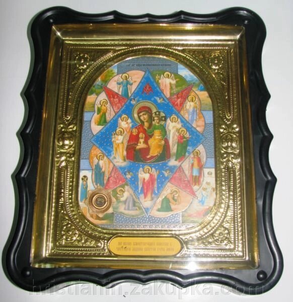 Ікона в пластиковому фігурному кіоті з ладаном, "Неопалима Купина" від компанії ІНТЕРНЕТ МАГАЗИН "ХРИСТИЯНИН" церковне начиння - фото 1