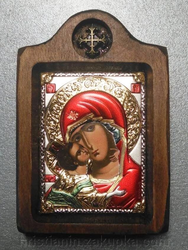 Ікона "Володимирська", кольорова від компанії ІНТЕРНЕТ МАГАЗИН "ХРИСТИЯНИН" церковне начиння - фото 1