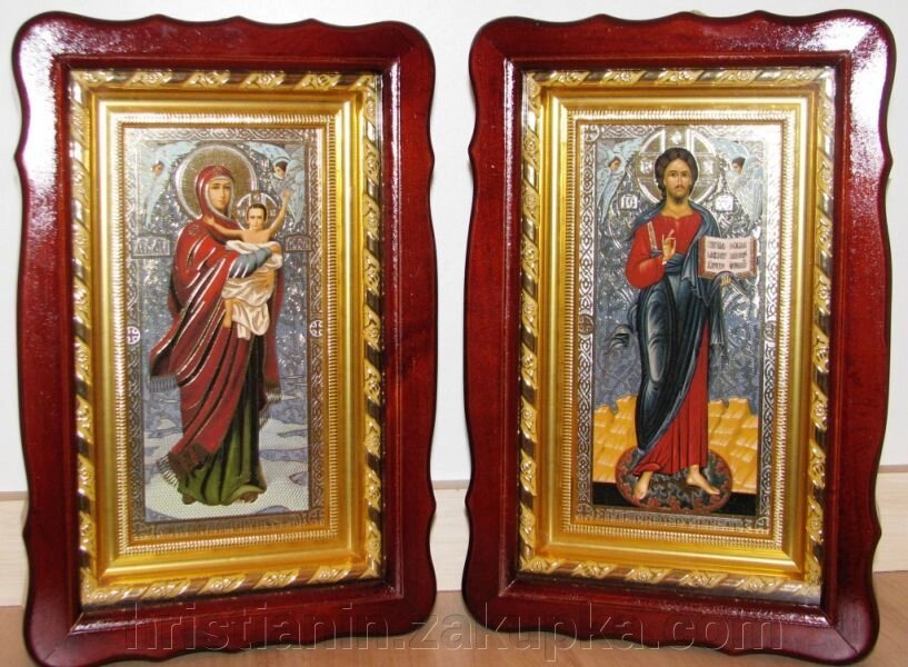 Ікони пара з "Благодатне Небо" 18х27 від компанії ІНТЕРНЕТ МАГАЗИН "ХРИСТИЯНИН" церковне начиння - фото 1