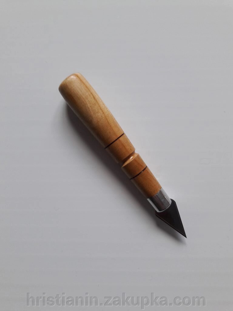 Копіє дерев'яна ручка №1 (довжина леза 20 мм.) від компанії ІНТЕРНЕТ МАГАЗИН "ХРИСТИЯНИН" церковне начиння - фото 1