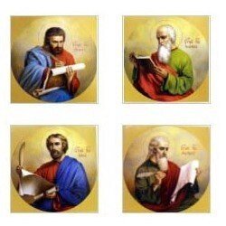 Литография 15х15, «Евангелисты», комплект 4 иконы