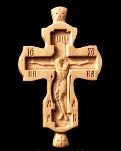 Хрест параманний дерев'яний, груша, 80х48х10