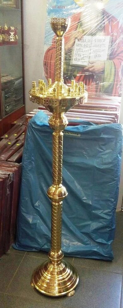 Підсвічник підлоговий ХРАМОВИЙ на 44 свічки — фото 1
