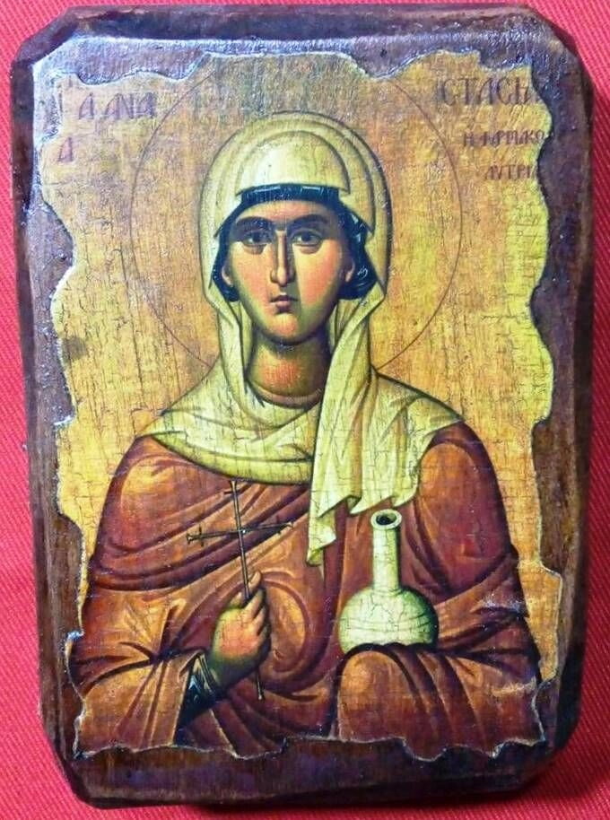 Ікона під старовину, "Анастасія" 7х10 — фото 1
