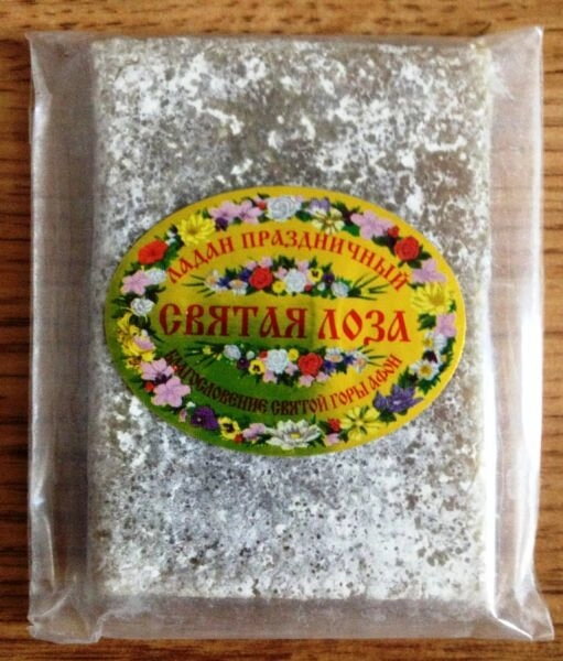 Ладан святковий плитка «Свята лоза», від 20 до 30 грам — фото 1