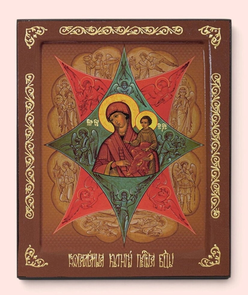 Ікона на дошці, «Неопалима Купина». — фото 1