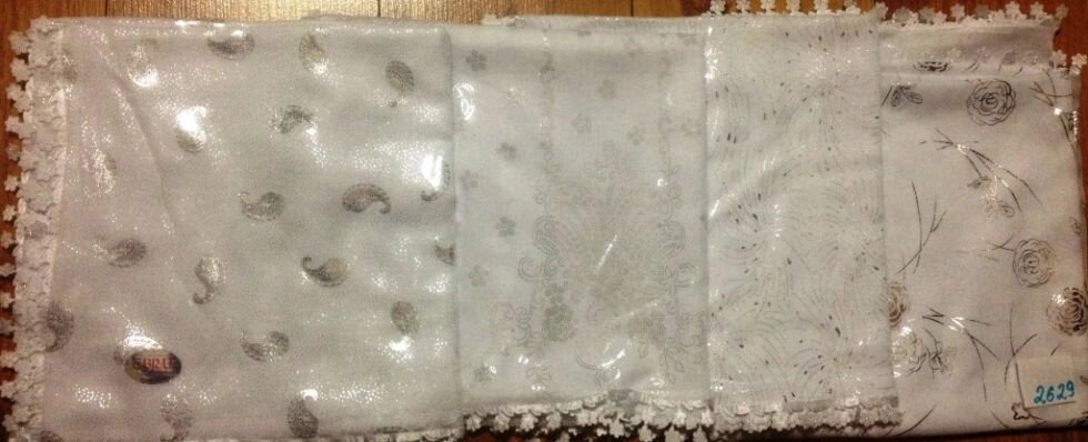 Хустського з золотим напиленням, з зубчиками, 90х90 см. — мініатюра 2