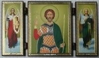 Складення дерев'яне св. Віктор з архх. Михайлом і Гавриїлом — фото 1