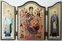 Складення дерев'яне, Д3ф (60х84) Всецариця + Микола + Сергій — фото 1