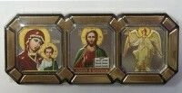Трійник Казанська Б. М. + Спаситель + Ангел Охоронець Р3 З — фото 1