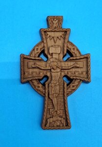Хрест натільний різний дерев'яний, в асортименті 3х5 см.