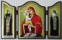 Складення дерев'яне, Д3ф (60х84) Почаївська + Іов + Амфілохій — фото 1