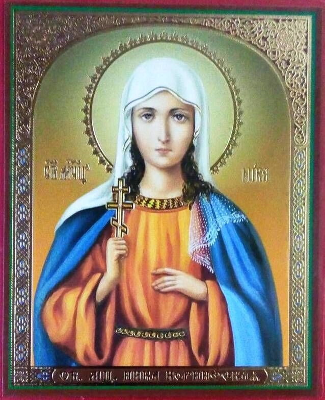Ікона ламінована "Ніка (Вікторія)", подвійне тиснення — фото 1