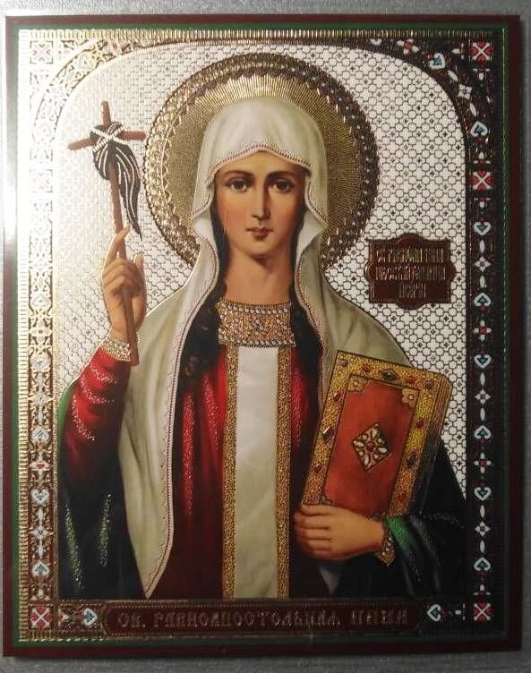 Ікона ламінована "Ніна", подвійне тиснення — фото 1