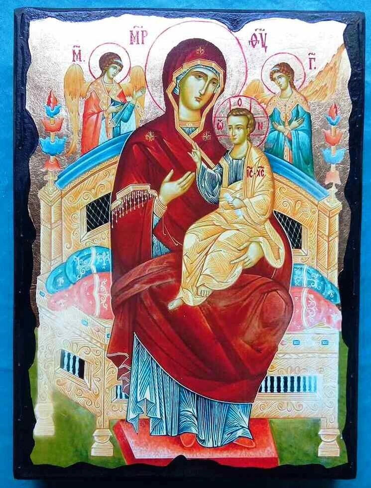 Ікона чорне золото, "Всецариця" 21х28 — мініатюра 2
