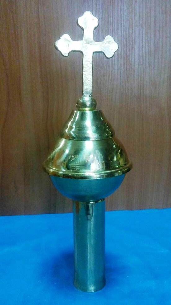 Наконечник на хоругву, позолочений — мініатюра 2