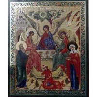 Ікона поліграфічна "Трійця з жертвопринесенням" — фото 1