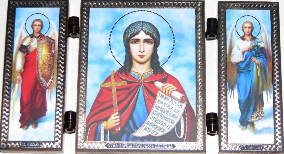 Складення дерев'яне Параскева п'ятниця з архх. Михайлом і Гавриїлом — фото 1