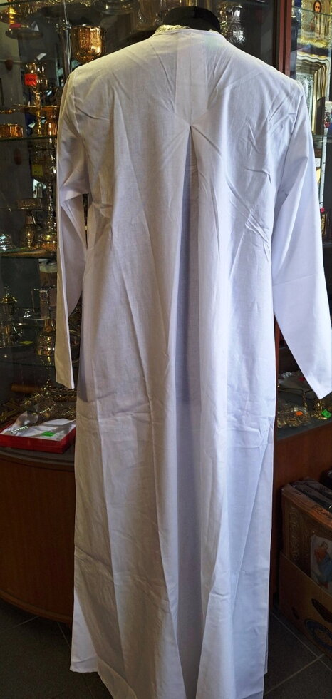 Сорочка/волосяниця постригальна жіноча, білий котон. Розміри в асортименті. — мініатюра 2