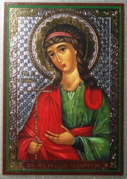 Ікона ламінована "Василіса", подвійне тиснення — фото 1