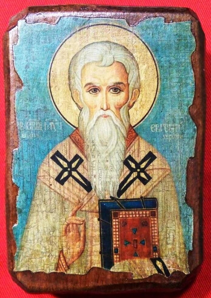 Ікона під старовину, "Євгеній" 7х10 — фото 1