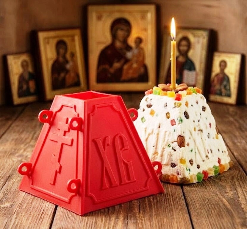 Форма пластикова, для сирної паски, середня на 1 кг. — фото 1