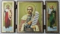 Складення дерев'яне Олександр Невський з архх. Михайлом і Гавриїлом — фото 1