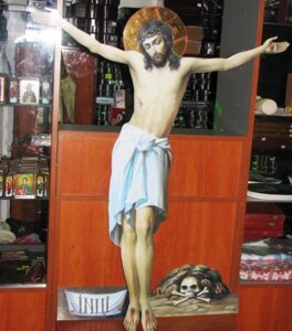 Комплект до Голгофи: Спаситель, голова Адама, напис над хрестом (150 см.)