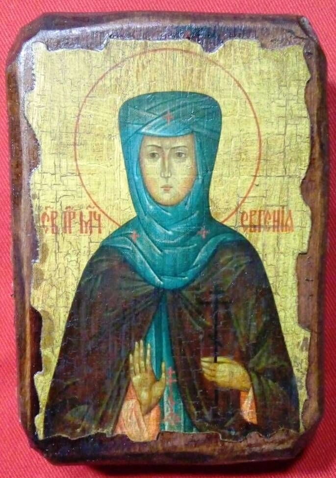 Ікона під старовину, "Євгенія" 7х10 — фото 1