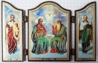 Складення дерев'яне, Д3ф (60х84) Трійця Новозавітна + Михайло + Гавриїл — фото 1