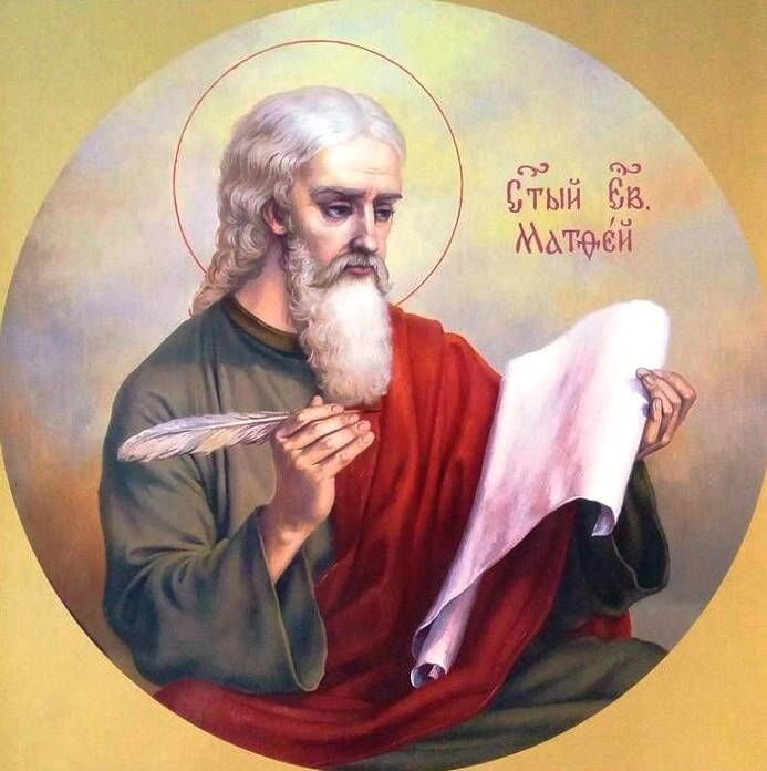 Комплект ікон (Євангелістів) на царські врата, поліграфія (4 штуки) 15х15 — мініатюра 4