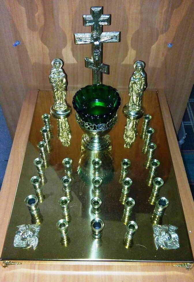 Підсвічник настільний на панахидний стіл, на 24 свічки — фото 1