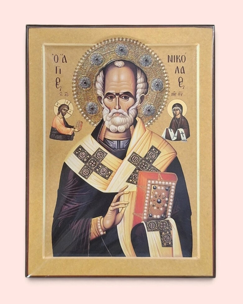 Ікона на дошці, «Миколай». — фото 1