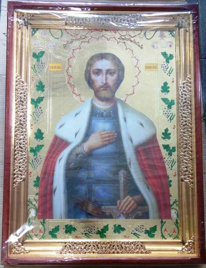 Ікона Храмова "Олександр Невський", 60х80 — фото 1