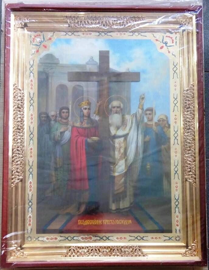 Ікона Храмова "Воздвиження Хреста Господнього", 65х85 — фото 1