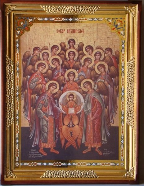 Ікона Храмова "Собор Архангела Михайла", 68х82 — фото 1