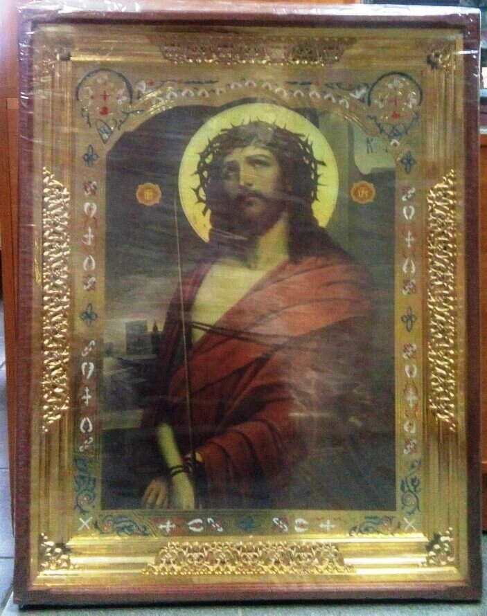 Ікона Храмова "Спаситель в терновому вінці", 60х80 — фото 1
