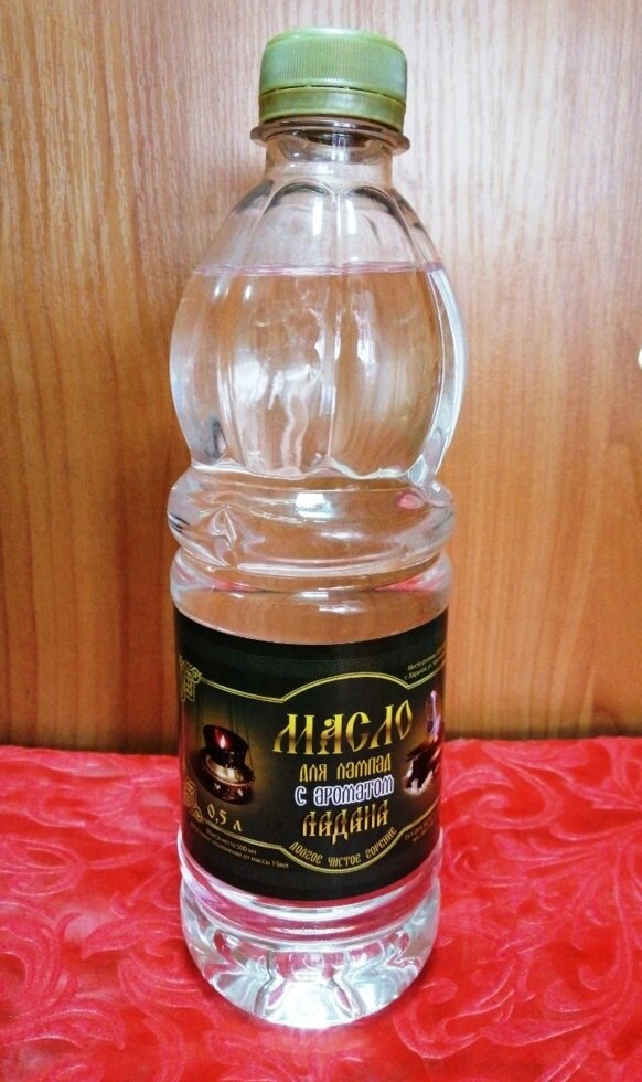 Масло вазелінове, для лампад з ароматом "Ладана", 500 мл. — фото 1