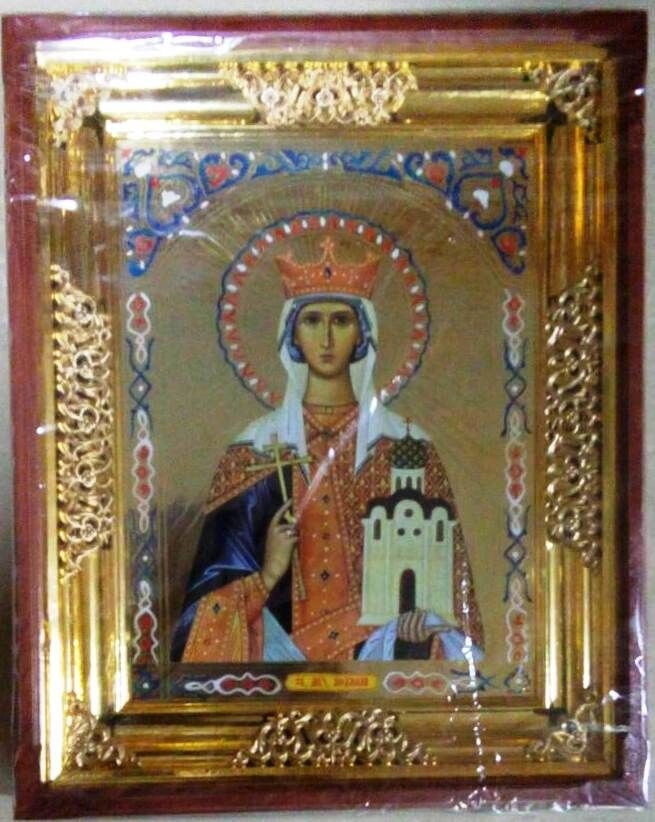 Ікона в дерев'яному кіоті, "Людмила" — фото 1
